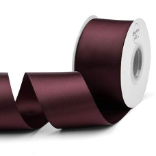 Humphreys Craft 2 Inch Burgundymaroon Double Faced Satin Ribbon 25 Yards Variety Of Color For Crafts Gift Wrapping Diy Bows