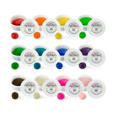 Hygloss Products Unscented Dazzlin Modeling Dough Nontoxic 3Lb 12 Assorted Colors 36 Pounds Total