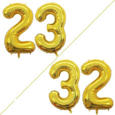 Goer Number 23 Balloons For 23Rd Birthday Party Decorations 42 Inch Jumbo Foil Helium 32 Balloons For 32Nd Birthday Party Decora