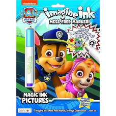 Paw Patrol Imagine Ink 16 Page Magic Ink Coloring Book And 1 Mess Free Marker Bendon 47089