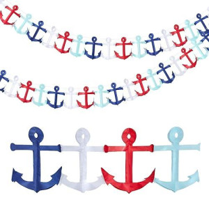 65Ft Nautical Garland Nautical Birthday Party Decorations Nautical Party Themed Hanging Garland Garland Banner For Birthday Baby