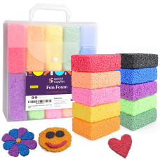 Special Supplies Fun Foam Modeling Foam Beads Play Kit 10 Blocks Childrens Educational Clay For Arts Crafts Kindergarten Presc