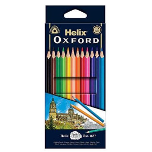 Helix Oxford 7 Colouring Pencils Pack Of 12