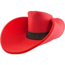 Funstitution Cowboy Hat Giant Foam Hat Oversized Cowboy Hat Red For Adults And Kids Hilarious Hat Large Polyuretha