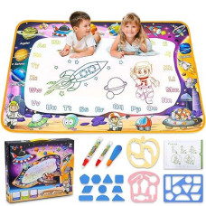 Water Doodle Mat Kids Painting Writing Doodle Board Toy Color Doodle Drawing Mat Bring Magic Pens Educational Toys For Age 2