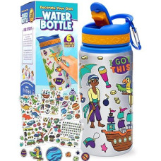 Purple Ladybug Diy Water Bottle For Boys With Stickers Great Gifts For Kids Boys Return Gifts For Kids Birthday Gifts For B