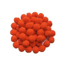 Yycraft 100Pcs 1 Inch Craft Pom Poms Balls For Hobby Supplies And Diy Creative Crafts Party Decorations Halloween Orange