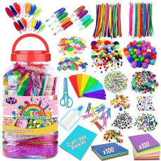 Funzbo Arts And Crafts Supplies For Kids Kids Crafts Toys With Sequins Diamond Stickers Foam Letters Crafts For Girls Age