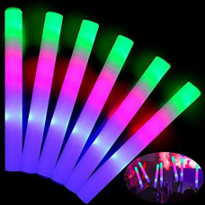 32 Pcs Giant 16 Inch Foam Glow Sticks Halloween Party Supplies Favors 3 Modes Color Changing Led Light Sticks Glow Batons Glow I