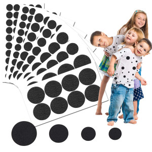 Iceyyyy 200 Pieces Adhesive Felt Circles Black Selfadhesive Felt Pads Felt Sticker For Halloween Diy Projects Costume Profes