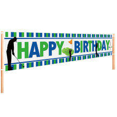 Large Golf Happy Birthday Banner Golf Themed Birthday Party Supplies Decorations Golf Sports Themed Party Decoration For Men Boy