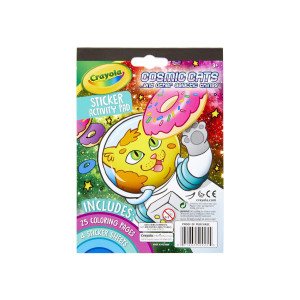 Crayola Sticker Activity Coloring Pad Cosmic Cats 25 Cat Coloring Pages 4 Sticker Sheets Gift For Kids