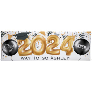 Lets Make Memories Personalized Graduation Banner Graduation Party Decorations Customized Congratulations Banner Class Of