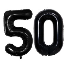 Goer Number 50 Balloons For 50Th Birthday Party Decorations42 Inch Jumbo Foil Helium Balloons For 50Th Anniversary Black