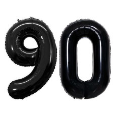 Goer Number 90 Balloons For 90Th Birthday Party Decorations 42 Inch Jumbo Foil Helium Balloons For 90Th Anniversary Black