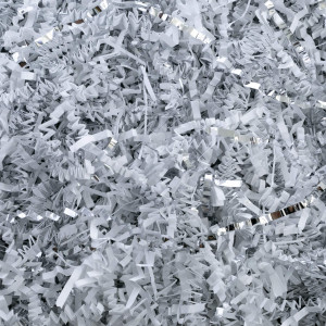 Magicwater Supply 4 Oz White Silver Crinkle Cut Paper Shred Filler Great For Gift Wrapping Basket Filling Birthdays W