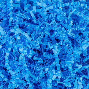 Magicwater Supply 4 Oz Light Blue Crinkle Cut Paper Shred Filler Great For Gift Wrapping Basket Filling Birthdays Weddi