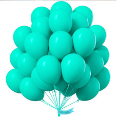 Partywoo Teal Balloons 50 Pcs 12 Inch Teal Blue Balloons Turquoise Balloons For Balloon Garland Balloon Arch As Birthday Party