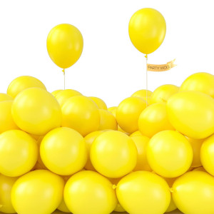 Partywoo Yellow Balloons 120 Pcs 5 Inch Matte Yellow Balloons Yellow Latex Balloons For Balloon Garland Balloon Arch As Party