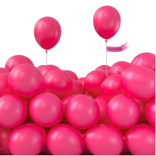 Partywoo Magenta Balloons 120 Pcs 5 Inch Hot Pink Balloons Dark Pink Balloons For Balloon Garland Balloon Arch As Birthday Par