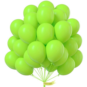 Partywoo Lime Green Balloons 50 Pcs 12 Inch Lime Balloons Yellowish Green Balloons For Balloon Garland Or Balloon Arch As Part