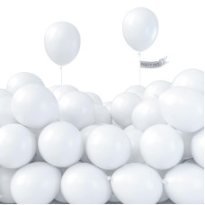 Partywoo White Balloons 50 Pcs 5 Inch Matte White Balloons White Balloons For Balloon Garland Or Balloon Arch As Party Decorat