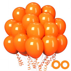 100Pcs Orange Balloons 12 Inch Orange Latex Party Balloons Helium Quality For Halloweengraduationbirthday Party Baby Shower