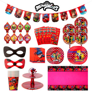 Miraculous Ladybug Party Kit by Mighty Mojo - 100+ Pieces