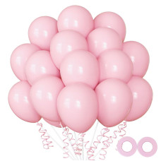 100Pcs Pink Balloons 12 Inch Pink Latex Party Balloons Helium Quality For Gender Revealengagementbridal Shower Birthday Part