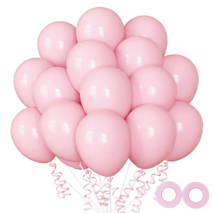 100Pcs Pink Balloons 12 Inch Pink Latex Party Balloons Helium Quality For Gender Revealengagementbridal Shower Birthday Part