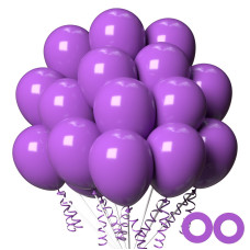 100Pcs Light Purple Balloons 12 Inch Purple Latex Party Balloons Helium Quality For Gender Reveal Birthday Party Baby Shower