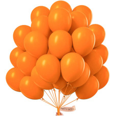 Partywoo Tangerine Orange Balloons 50 Pcs 12 Inch Dark Orange Balloons Deep Orange Balloons For Balloon Garland Balloon Arch