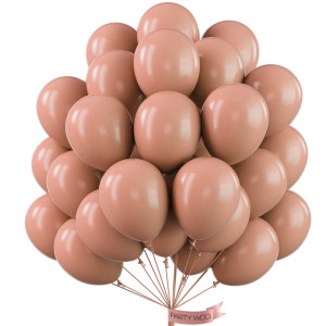 Partywoo Peach Balloons 50 Pcs 12 Inch Pinkish Tan Balloons Peachy Pink Balloons For Balloon Garland Or Balloon Arch As Party