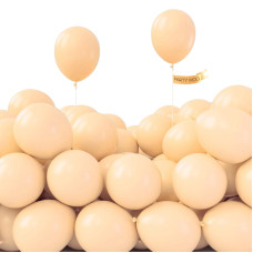 Partywoo Nude Balloons 50 Pcs 5 Inch Boho Apricot Balloons Beige Balloons For Balloon Garland Or Balloon Arch As Party Decorat