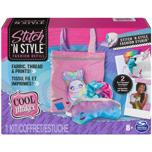 Cool Maker Stitch N Style Fashion Studio Refill 2 Prethreaded Cartridges Fabric Water Transfer Prints Arts Crafts Chris