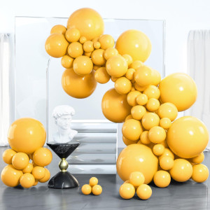 Partywoo Orange Balloons 100 Pcs Goldenrod Balloons Different Sizes Pack Of 18 Inch 12 Inch 10 Inch 5 Inch Orangey Yellow Ballo