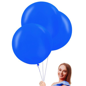 24 Inch Royal Blue Large Round Balloons 10 Pack Thick Giant Jumbo Big Balloons Forfor Baby Shower Gender Reveal Balloons Bridal