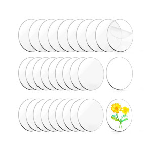 30 Pieces Clear Acrylic Circles Zzbakress Round Acrylic Blanks Acrylic Discs Round Acrylic Sheet Blank For Easter Halloween Chri