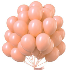 Partywoo Peach Balloons 50 Pcs 12 Inch Peachy Pink Balloons Peach Color Balloons For Balloon Garland Or Balloon Arch As Party