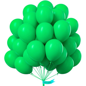 Partywoo Clover Green Balloons 50 Pcs 12 Inch Malachite Green Balloons Green Balloons For Balloon Garland Balloon Arch As Part