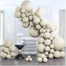 Partywoo White Sand Balloons 85 Pcs Boho White Balloons Different Sizes Pack Of 18 Inch 12 Inch 10 Inch 5 Inch Sand White Ballo