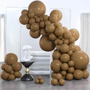 Partywoo Coffee Brown Balloons 85 Pcs Boho Brown Balloons Different Sizes Pack Of 18 Inch 12 Inch 10 Inch 5 Inch Dark Brown Bal