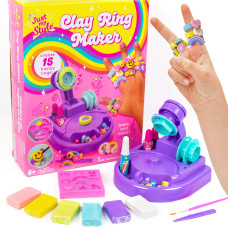 Just My Style Chunky Rings Clay Ring Maker Make Your Own Clay Jewelry Great For Birthday Parties Play Dates Sleepover Activi