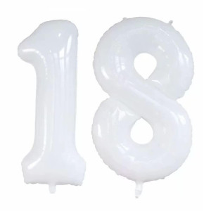 Goer Number 18 Balloons For 18Th Birthday Sweet 18 Party Decorations 42 Inch Jumbo Foil Helium 81 Balloons For 81St Birthday Par