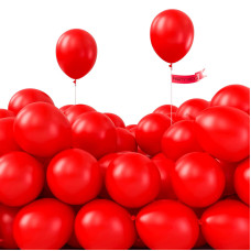 Partywoo Red Balloons 50 Pcs 5 Inch Matte Red Balloons Red Latex Balloons For Balloon Garland Or Balloon Arch As Birthday Part