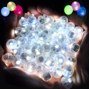 Zgwj 100Pcs Mini Led Lights Led Balloons Light Up Balloons For Party Decorations Neon Party Lights For Paper Lantern Easter Egg