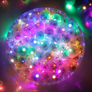 Zgwj 100Pcs Mini Led Lights Led Balloons Light Up Balloons For Party Decorations Neon Party Lights For Paper Lantern Easter Egg