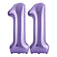 40 Inch Number Balloons 11 Purple Helium Foil Number 11 Balloons Large Number Balloon Age Balloon For Boys Girls Birthday Part