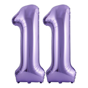 40 Inch Number Balloons 11 Purple Helium Foil Number 11 Balloons Large Number Balloon Age Balloon For Boys Girls Birthday Part