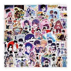 62Pcs Cool Omori Game Stickers Pack Horror Aesthetic Vinyl Waterproof Decal For Water Bottle Laptop Phone Scrapbook Journal